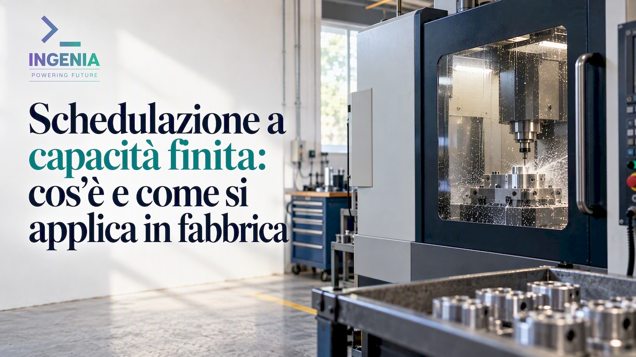 Schedulazione a capacità finita: cos'è e come si applica in fabbrica