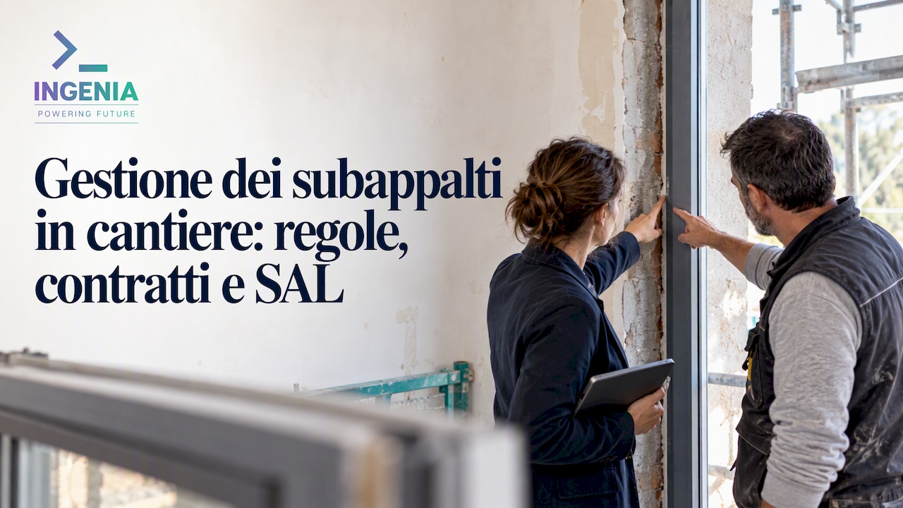 Gestione dei subappalti in cantiere: regole, contratti e SAL