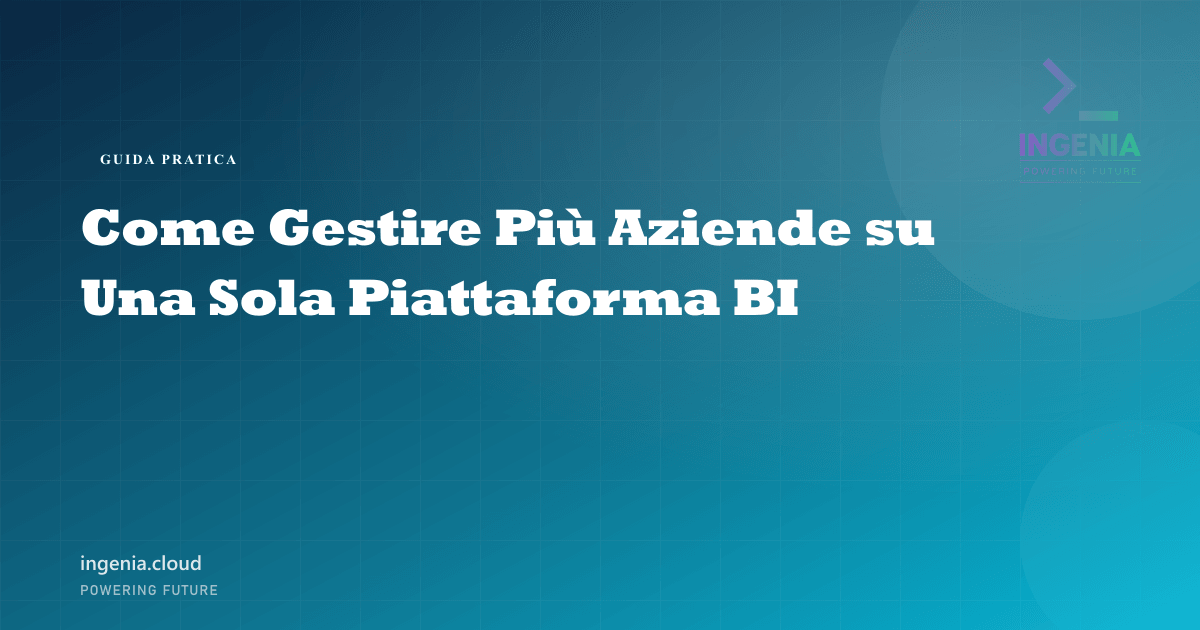 Come Gestire Più Aziende su Una Sola Piattaforma BI