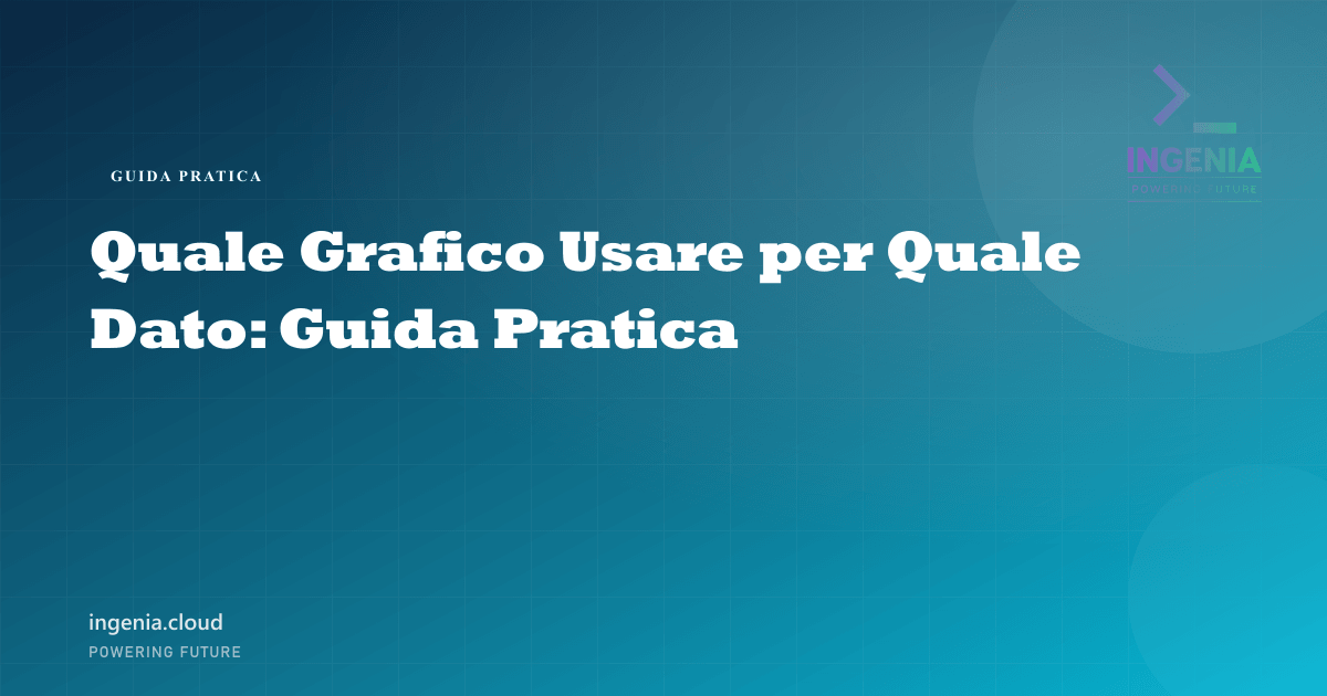 Quale Grafico Usare per Quale Dato: Guida Pratica